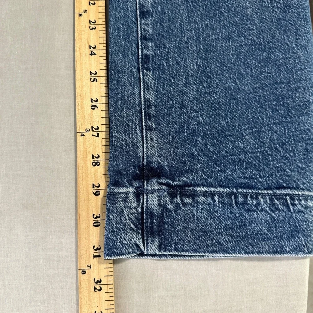 a.n.a Women's 18 Wide Leg Jeans Blue Highest Rise Studded Star Med Charm NEW